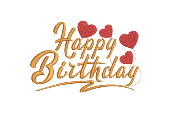 Review: Happy Birthday with Heart Balloons Design
