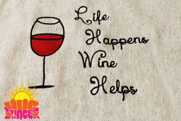 Wine Helps: A Festive Embroidery Review