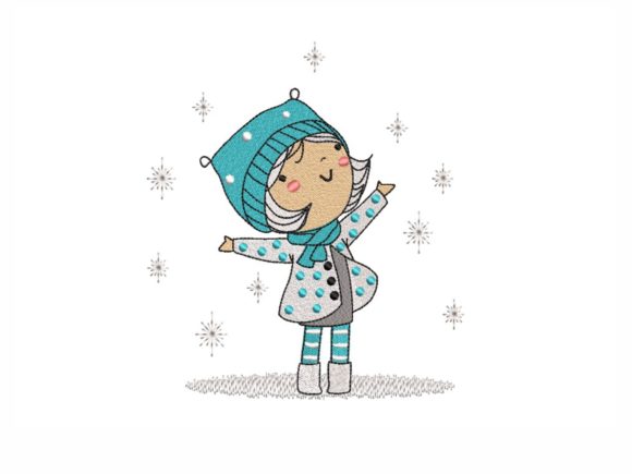Winter Girl: A Seller’s Review for Christmas Embroidery
